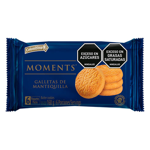 GALLETA MOMENTS 6U 168G MATEQUILLA COLOMBINA