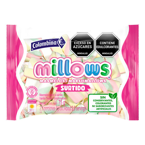 MASMELO MILLOWS 75G SURTIDOS
