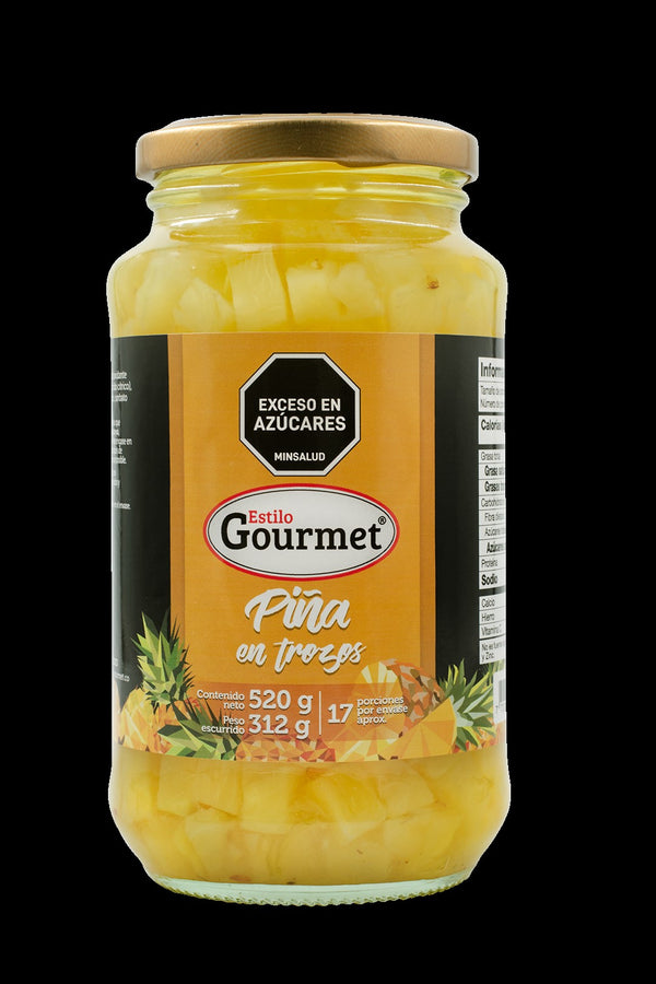 PIÑA  ESTILO GOURMET  520G TROZOS