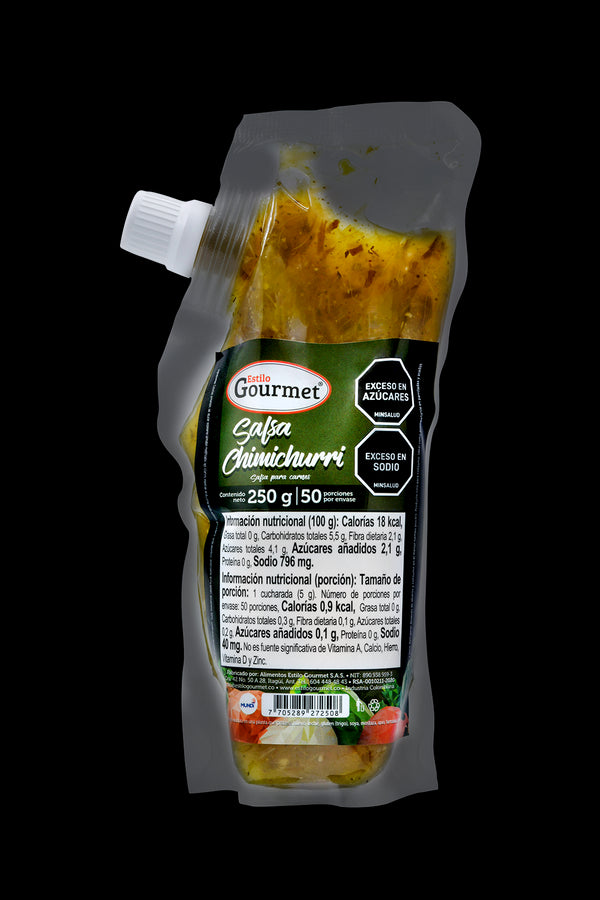 SALSA CHIMICHURRI ESTILO GOURMET  250G
