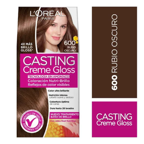 TINTURA CASTING LOREAL 600 RUBIO OSCURO