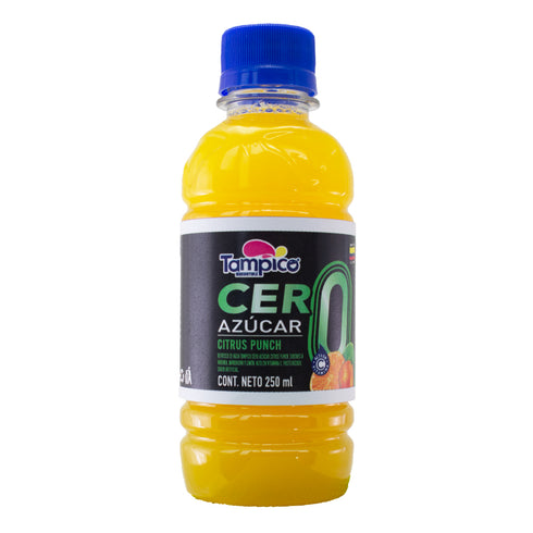 REFRESCO TAMPICO 250ML CERO BOTELLA