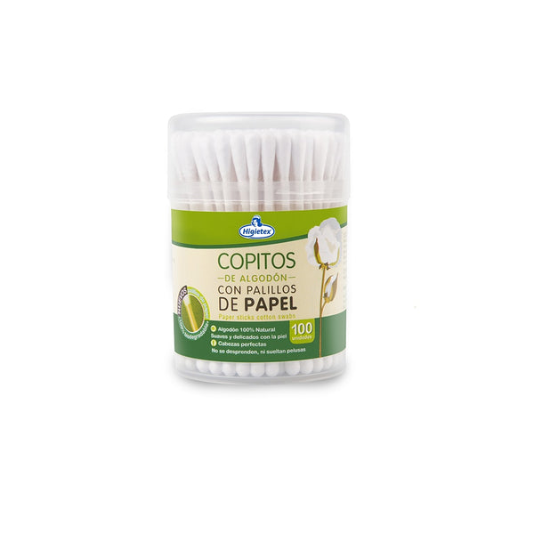 COPITOS HIGIETEX 100U PALILLO PAPEL