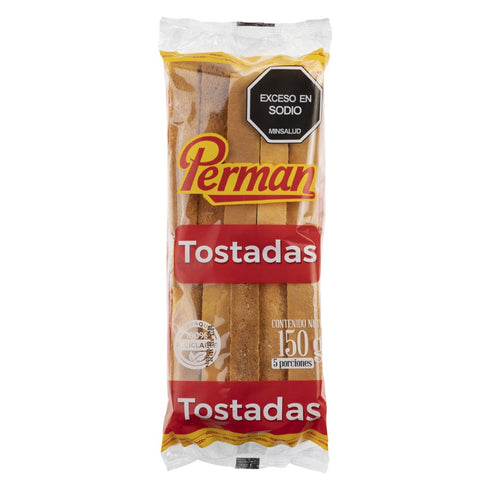 TOSTADA BLANCA X 10 UND X 150GR PERMAN