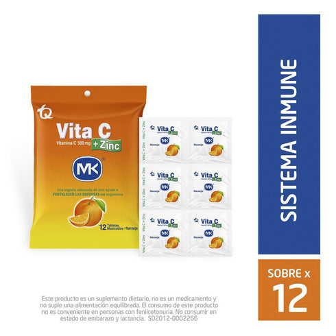 vitamina c mk 12u 500mg naranja