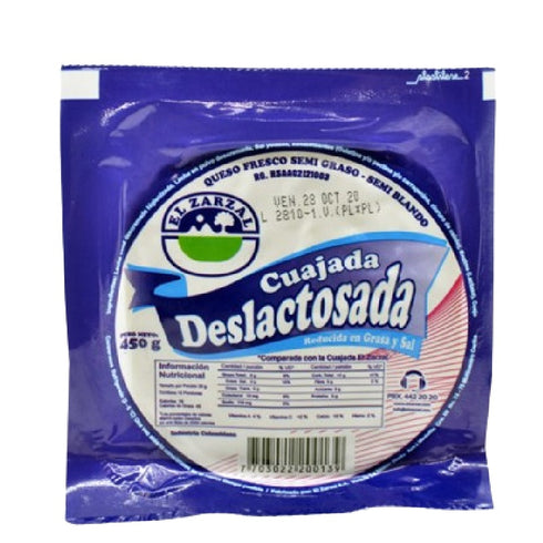 CUAJADA DESLACTOSADA ZARZAL 450G