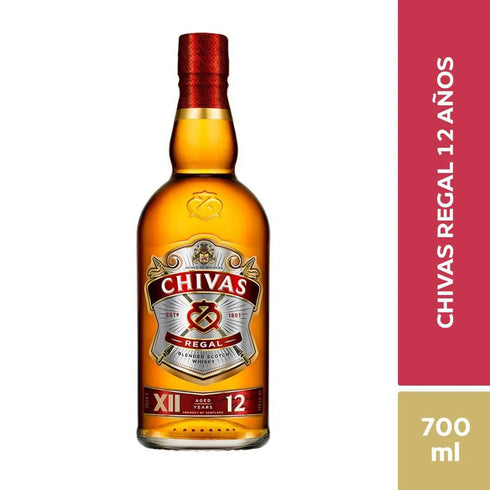 WHISKY CHIVAS REGAL 700ML 12 ANOS