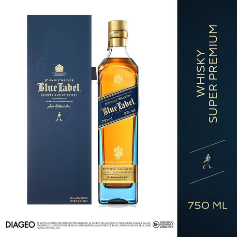 whisky johnny walker 750ml blue label
