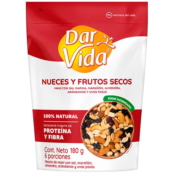 NUECES Y FRUTOS SECOS DAR VIDA 180G