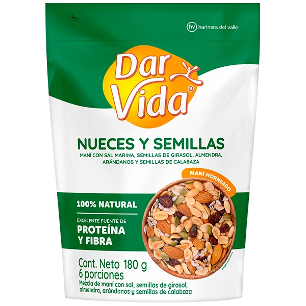 NUECES Y SEMILLAS DAR VIDA 180G