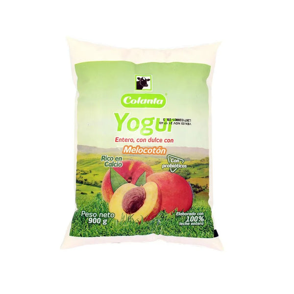 YOGURT COLANTA 900ML MELOCOTON BOLSA