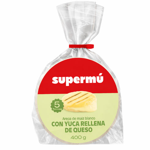 AREPA SUPERMÚ 5U 400G YUCA RELLENA DE QUESO