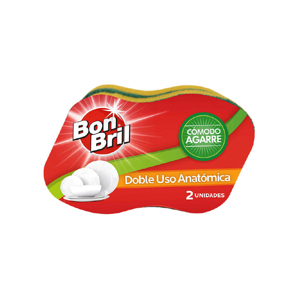 ESPONJA DOBLE USO BONBRIL 2U ANATOMICA