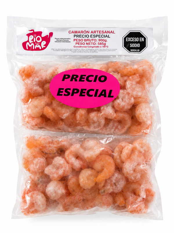 CAMARON ARTESANAL DEL RIO/MAR 585G PAGUE 1 LLEVE 2