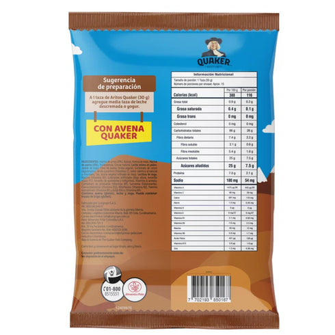 CEREAL QUAKER 460G ARITOS CHOCOLATE