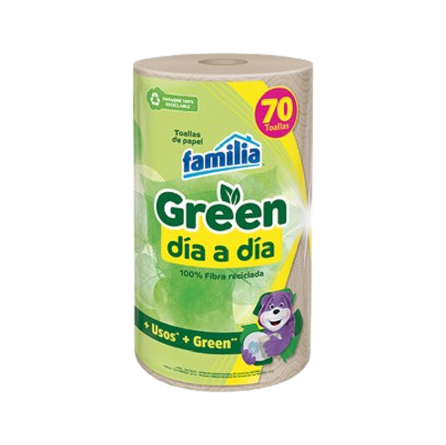 TOALLA COCINA FAMILIA 70U GREEN DIA