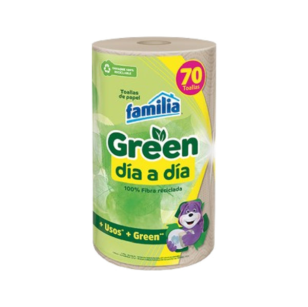 TOALLA COCINA FAMILIA 70U GREEN DIA