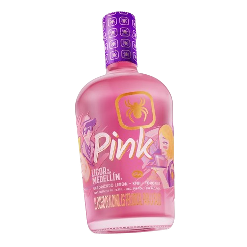 LICOR DE RON MEDELLIN 750ML PINK 29