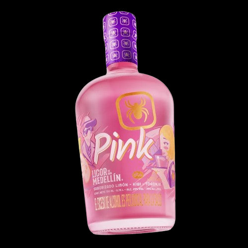 LICOR DE RON MEDELLIN 750ML PINK 29