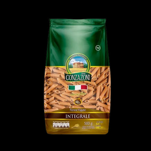 PASTA CONZAZONI 500G PENNE RIGATE INTEGRAL