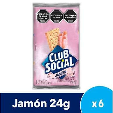 GALLETA CLUB SOCIAL 6U 144G JAMON