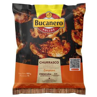 CHURRASCO BUCANERO 800G CAMPESINO BOLSA