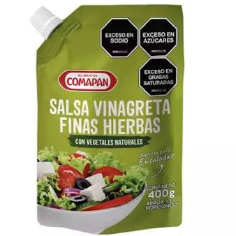 SALSA VINAGRETA COMAPAN 400G F/HIERBAS