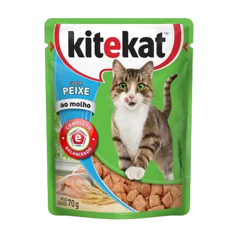 ALIMENTO KITEKAT 70G PESCADO HUMEDO GATO