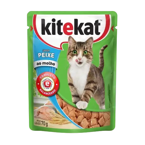 ALIMENTO KITEKAT 70G PESCADO HUMEDO GATO