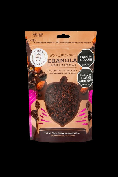 GRANOLA CINCO AVELLANAS 450G CHOCOLATE