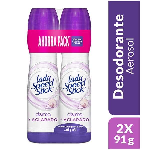 DESODORANTE LADY AER 2U 91G DERMA PE