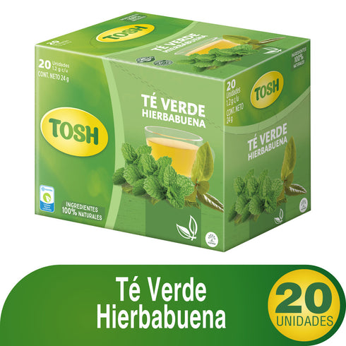 TE TOSH VERDE 20U 24G HIERBABUENA