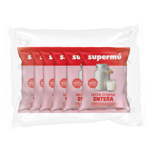 LECHE SUPERMU ENTERA 900ML SIX PACK