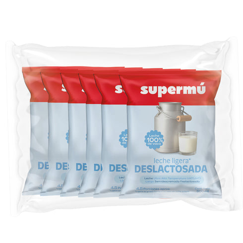 LECHE SUPERMU DESLACTOSADA 900ML SIX PACK