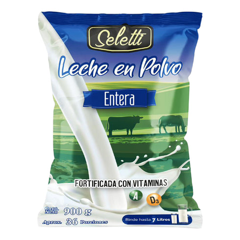 LECHE POLVO 900G SELETTI ENTERA