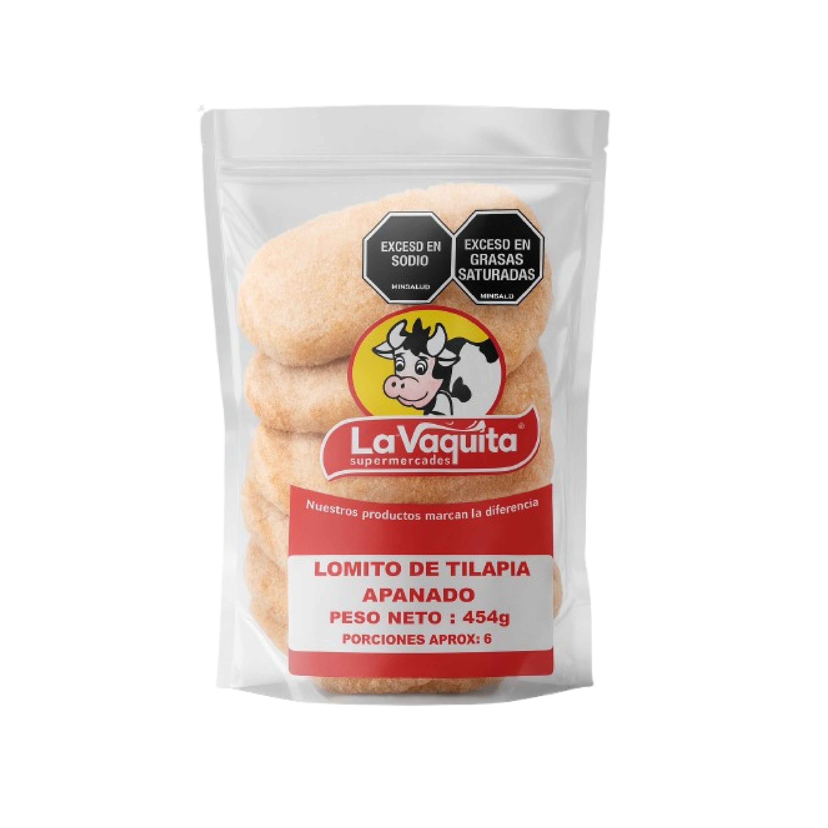 LOMITO DE TILAPIA VAQUITA 454G APANADO