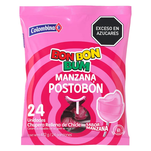 BONBONBUM 24U 432G MANZANA POSTOBON