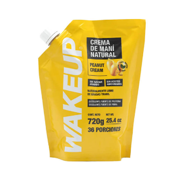 CREMA DE MANI 720G NATURAL WAKEUP