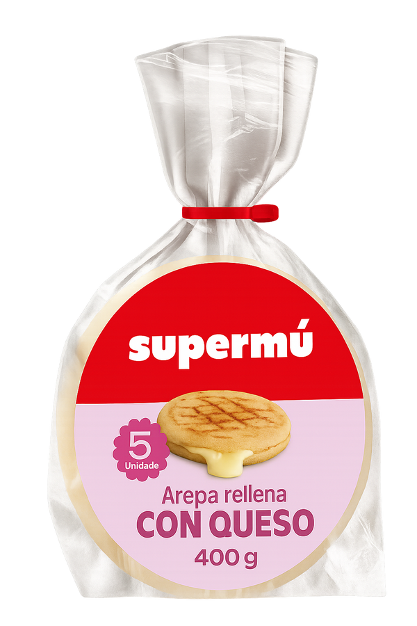 AREPA SUPERMÚ 5U 400G RELLENA DE QUESO