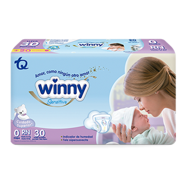 PAÑAL WINNY GOLD SENSITIVE 30U ET 0