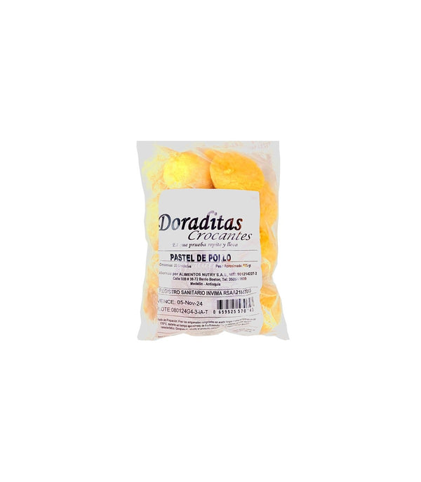 PASTEL DORADITAS 25U 625G PAPA/POLLO