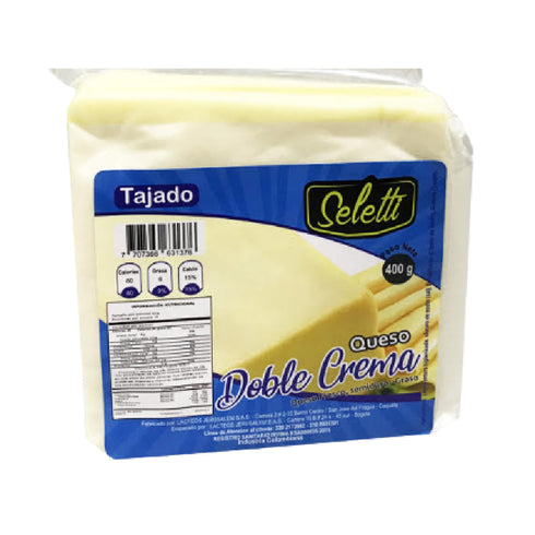 QUESO DOBLE CREMA 400G SELETTI TAJADO