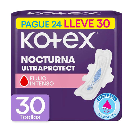 TOALLA HIG KOTEX PG 24U LLV 30U NOCTURNA