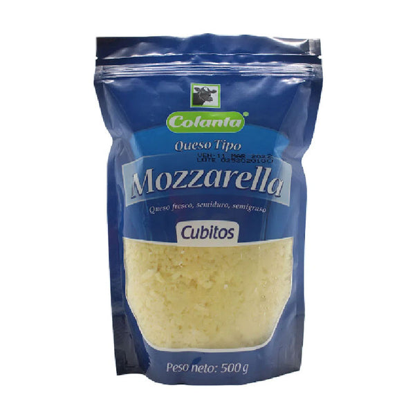 QUESO MOZARELLA COLANTA 500 G CUBITOS