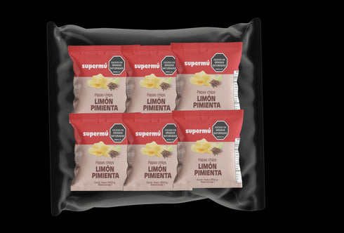 PAPA SUPERMÚ 12U 300G LIMÓN/PIMIENTA