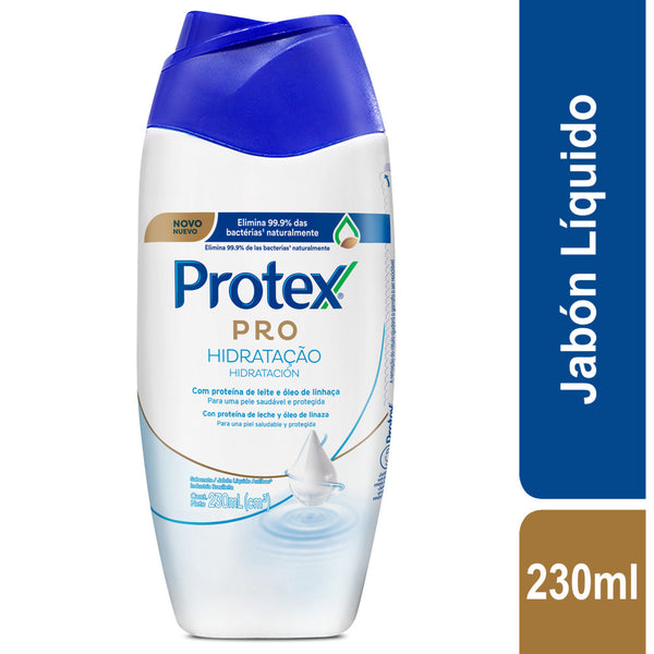 Jabón Liquido Cuerpo Protex Pro Antibacterial Hidratacion 230ml