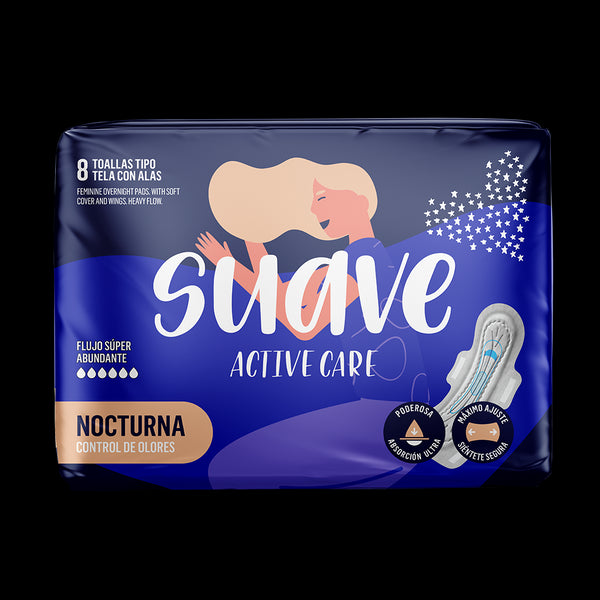 TOALLA SUAVE ACTIVE CARE 8U NOCTURNA
