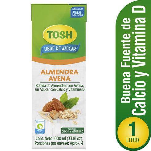 BEBIDA TOSH ALMENDRA/AVENA 1000M