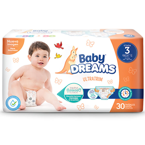 PAÑALES BABY DREAMS 30U ETAPA G