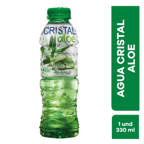 AGUA CRISTAL 330ML ALOE